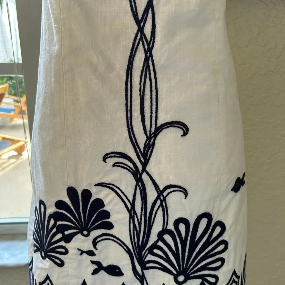 Lilly Pulitzer Fly Me To The Sea Strapless Dress - Picture 3 of 5